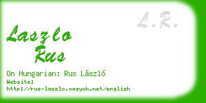 laszlo rus business card